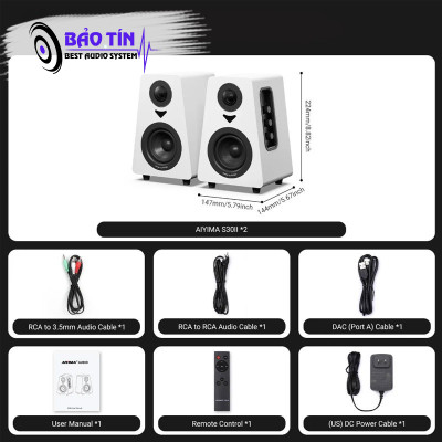 Loa AIYIMA S30II 3Inch HiFi Active