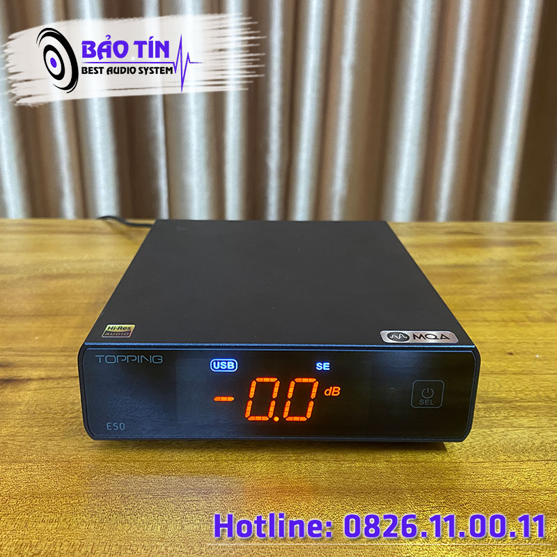 Topping E50 – Giải pháp DAC MQA lý tưởng trong tầm giá 6 triệu