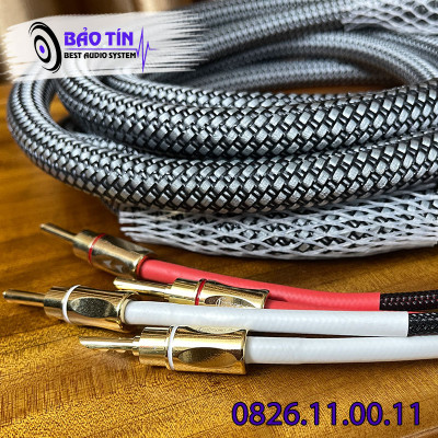 Dây loa Krell Đầu Jack Bắp Chuối Răng Cưa Kích Thước Dài 2,5m/vế