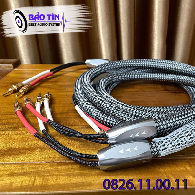 Dây loa Krell Đầu Jack Bắp Chuối Răng Cưa Kích Thước Dài 2,5m/vế