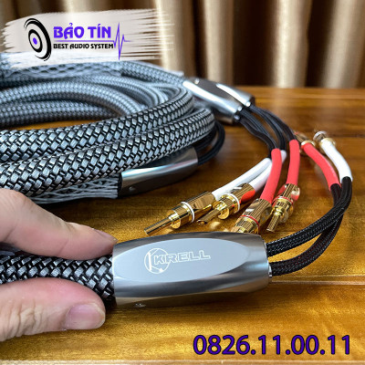 Dây loa Krell Đầu Jack Bắp Chuối Răng Cưa Kích Thước Dài 2,5m/vế