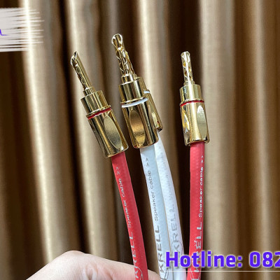 Dây loa Krell Đầu Jack Bắp Chuối Răng Cưa Kích Thước Dài 2,5m/vế