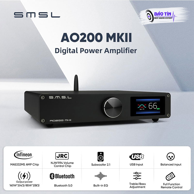 Đánh giá chất lượng Amply SMSL AO200 MKII